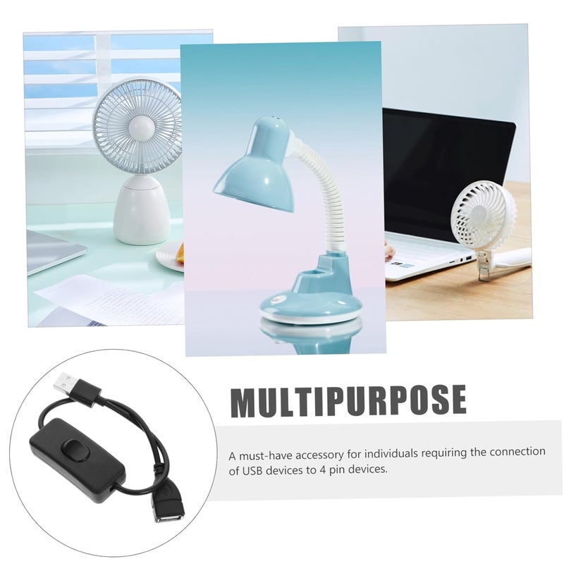 POPETPOP USB Switch Extension Cord 4Pcs with Off Function for Desk Lamps Appliances - Image 5